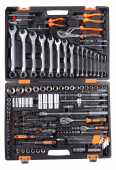 Набор инструментов, 1/2", 1/4", CrV, в кейсе 151 предмет Вихрь