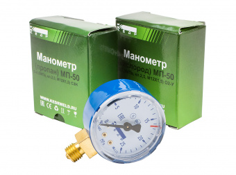 Манометр КЕДР ТМ2 Кислород, (0-2,5 МПа, кл.2,5, М12Х1,5) О2-У