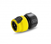 Коннектор для шланга Plus с аквастопом 1/2" – 5/8" – 3/4"
