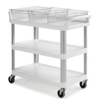 TTS Shelf 3700W  — тележка с тремя полками, 98x50x111 см, белая