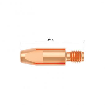 FUBAG Контактный наконечник M6х28 мм CuCrZr D=0.8 мм (25 шт.)
